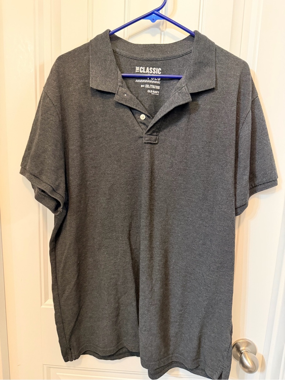 Old Navy Men's Polo Shirt - Charcoal